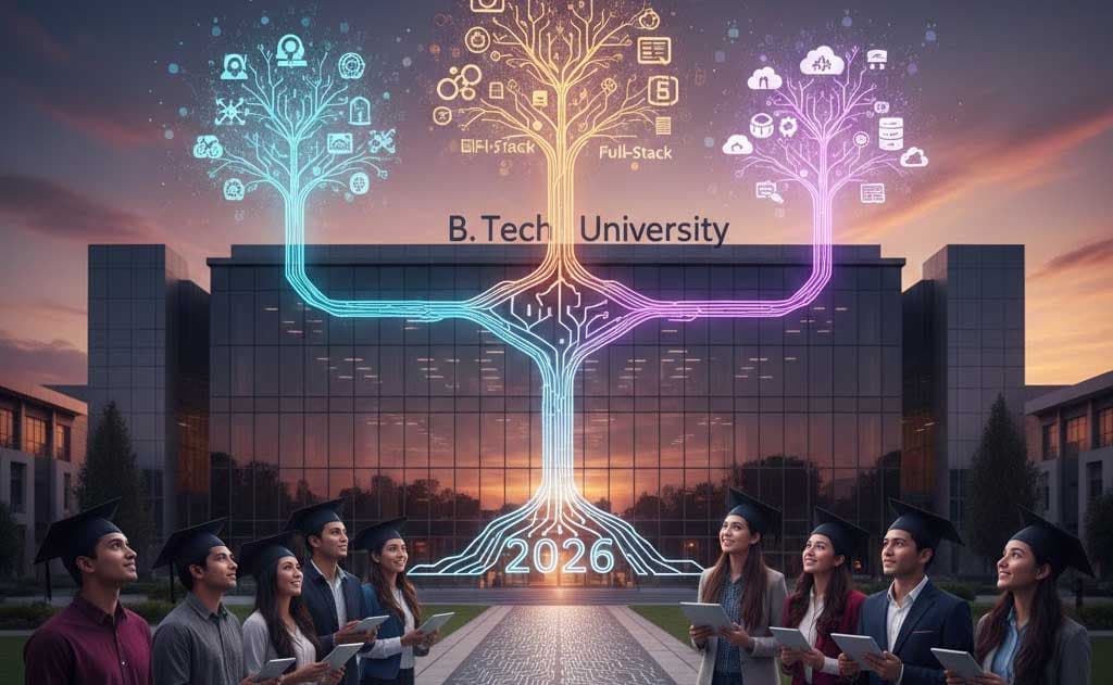 2026లో B.Tech ఫ్రెషర్స్ తప్పనిసరిగా నేర్చుకోవాల్సిన AI, ఫుల్-స్టాక్ & క్లౌడ్ స్కిల్స్ – పూర్తి గైడ్